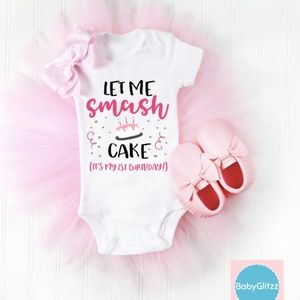 Girl's Smash Cake Birthday Tutu Outfit